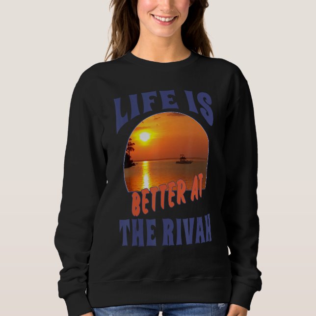 At The Rivah Sunset T Shirt (Framsida)