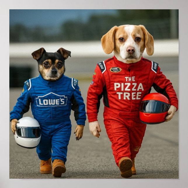 "At The Track" Poster (Framsidan)