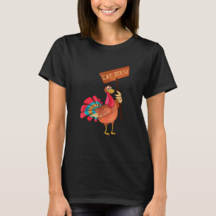 Ät Tofu Inte Kalkon Vegansk Thanksgiving T Shirt