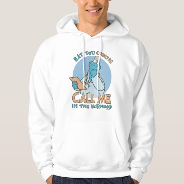 Ät två kakor, ring mig på morgonen hoodie (Framsida)