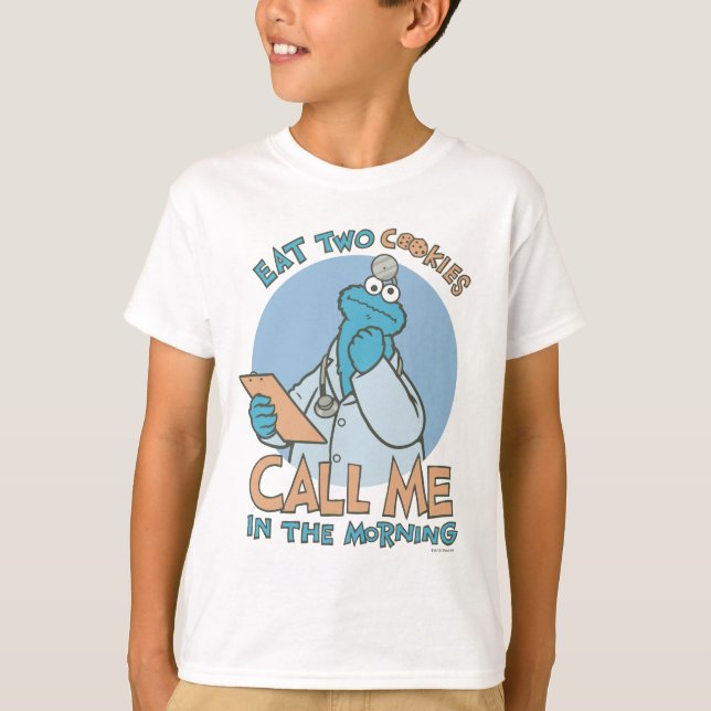 Ät två kakor, ring mig på morgonen t shirt (Framsida)