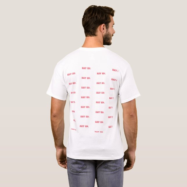 Ät upp. Brick Mönster Shirt T (Hel baksida)