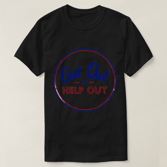 Ät ut för att hjälpa ut t shirt (Design framsida)