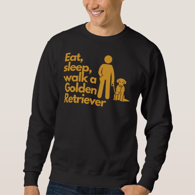 Ät viloläge A Golden Retriever Active 378 Lång Ärmad Tröja (Framsida)