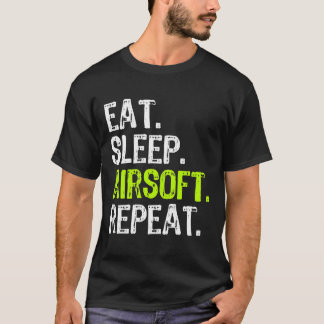 Ät viloläge Airsoft Repeat Funny Luft Soft Gift T Shirt