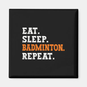 Ät viloläge Badminton Upprepa design sportentusias Magnet