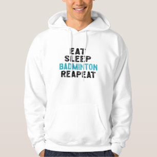 Ät viloläge Badminton Upprepa spelarskyttlecock Hoodie
