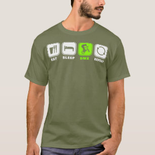 Ät viloläge BMX Upprepa cykel Funny Motocross T Shirt