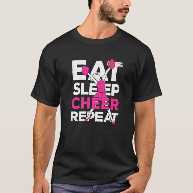 Ät viloläge Cheer Repetera för en Cheerhead T Shirt (Framsida)