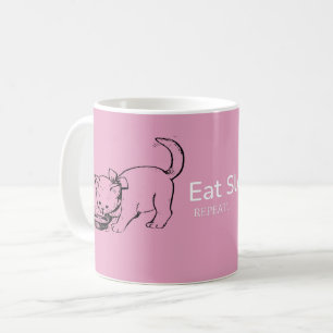 Ät viloläge: Cute Cat Life Kaffemugg