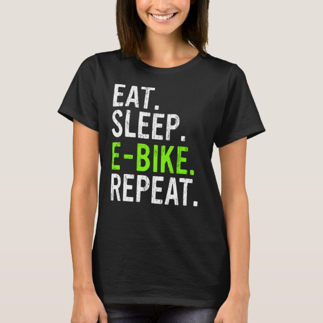Ät viloläge E Bike Repeat E MTB 1 T Shirt (Framsida)