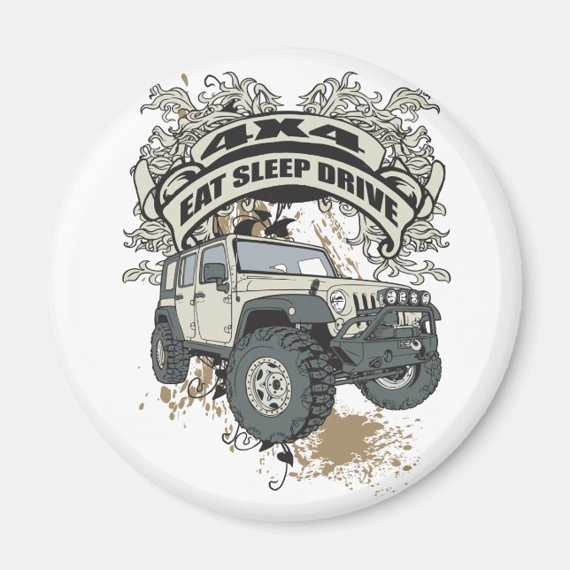Ät, viloläge, enhet 4x4 magnet (Framsidan)