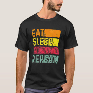 Ät viloläge Fix Teeth Upprepa Orthodontisk tandläk T Shirt
