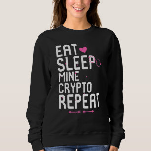 Ät viloläge för min kryptering Upprepa blockkedjet T Shirt