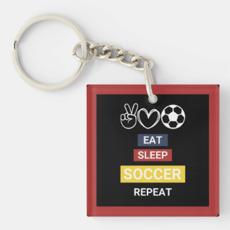 Ät, viloläge, fotboll, upprepa