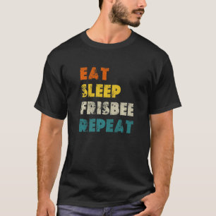 Ät viloläge Frisbee Upprepa Vintage Ultimate Frisb T Shirt
