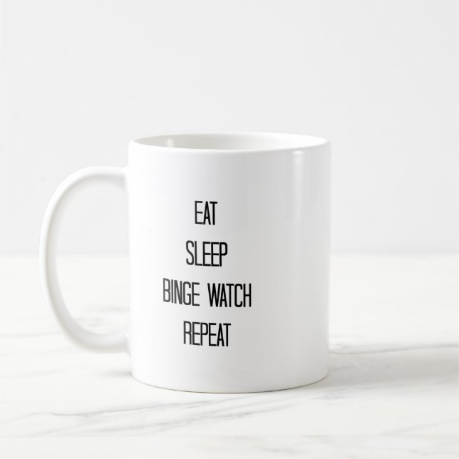 Ät, viloläge, gångjärn, upprepa kaffemugg (Vänster)