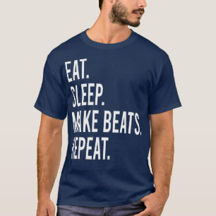 Ät viloläge gör att slag upprepar musikgåva t shirt