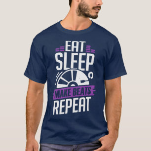 Ät viloläge gör att slag upprepas med DJ-diskjocke T Shirt