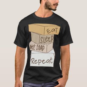 Ät viloläge Gör att tvål Skapar med repeterad tvål T Shirt
