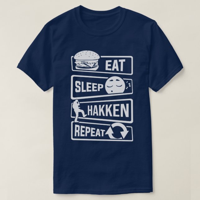 Ät viloläge Hakken Upprepa Gabber Hardstyle (2) T Shirt (Design framsida)