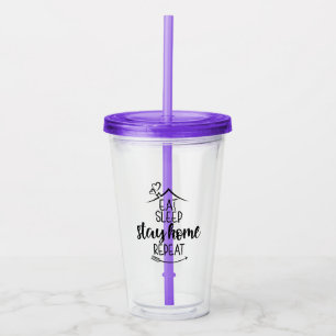 Ät viloläge, håll hemmet upprepat take away mugg