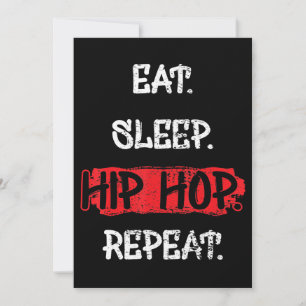 Ät viloläge Hip hop Upprepa Old school 90-talets g Julkort
