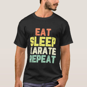 Ät viloläge Karate Repetera Funny Coola Älskare T Shirt