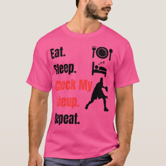 Ät viloläge Kontrollera hur min linje är uppåt och T Shirt