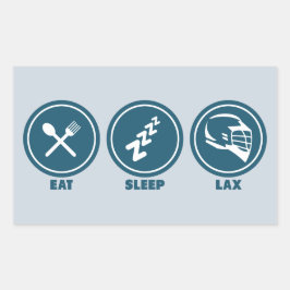 Ät viloläge lax rektangulärt klistermärke