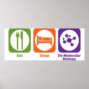 Ät viloläge Molekylär biologi Poster