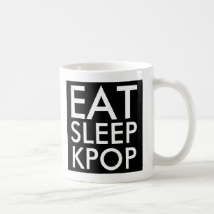 Ät viloläge   Music Fläkt Gift svartvitt Kaffemugg