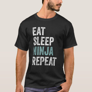 Ät viloläge Ninja Repeat Funny Karate Outfit Ninja T Shirt