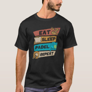 Ät viloläge Padel Repeat Retro för Padel Tennis Fl T Shirt