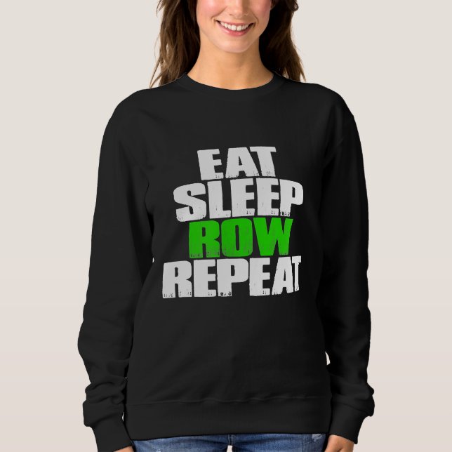 Ät viloläge, rad Upprepa funny bogseringsgåva T Shirt (Framsida)