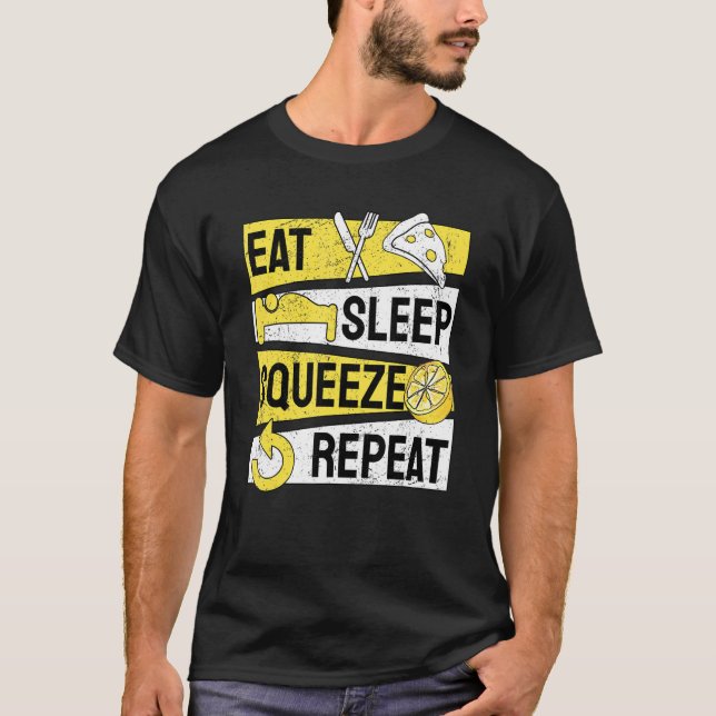 Ät viloläge Repetera Lemonadstativ T Shirt (Framsida)