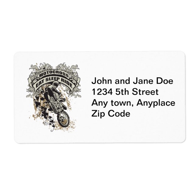 Ät, viloläge, Ride Motocross Fraktsedel (Framsidan)