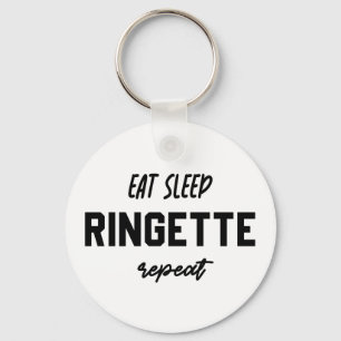 Ät viloläge Ringette Upprepa Ringette Player-prese Nyckelring