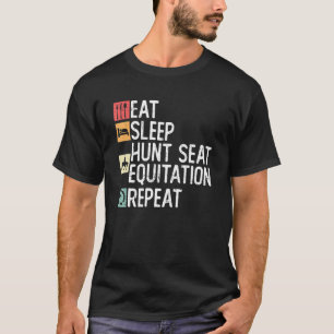 Ät viloläge, ryggsätesekvation Upprepa engelska st T Shirt
