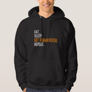 Ät viloläge Skakat Repeat Funny St Patricks Hoodie
