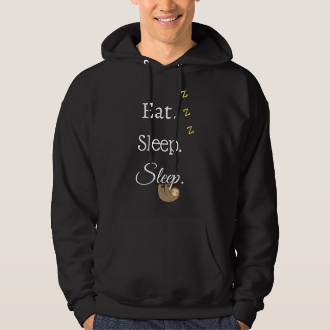 Ät viloläge Sömnlöshet Lutning Hoodie (Framsida)