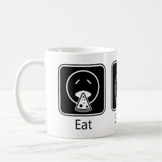 Ät, viloläge, spel kaffemugg