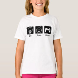 Ät, viloläge, spel t shirt