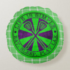 Ät, viloläge, spela Lacrosse Cushion Rund Kudde