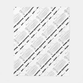 Ät ... Viloläge ... Statistik över tänka (Bellkurv Fleecefilt