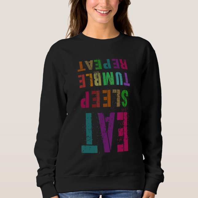 Ät viloläge Tumble Repeat CheerLeader Team Cheer S T Shirt (Framsida)