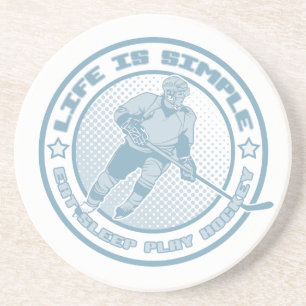 Ät, viloläge, Underlägg med Play Hockey Sandsten