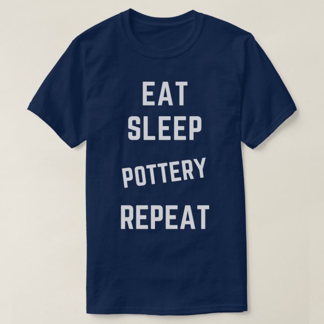 Ät viloläge Upprepa 7 T Shirt (Design framsida)