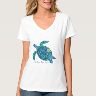 Ät, viloläge, Upprepa disk T Shirt