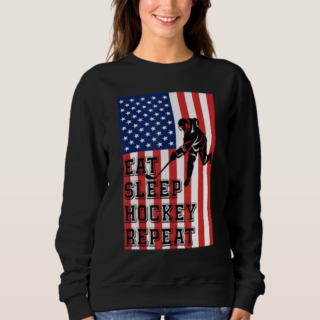 Ät viloläge Upprepa Flagga T Shirt (Framsida)